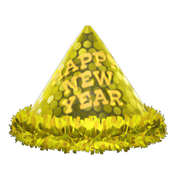 Animal Crossing Items New Year's Hat Yellow