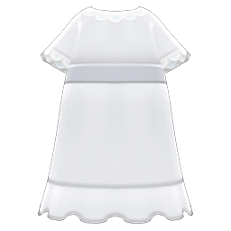 Animal Crossing Items Nightgown White