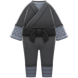 Animal Crossing Items Ninja Costume Gray