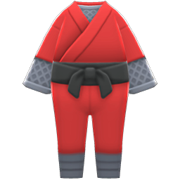 Animal Crossing Items Ninja Costume Red