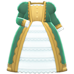 Animal Crossing Items Noble Dress Green