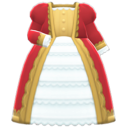 Animal Crossing Items Noble Dress Red