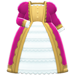 Animal Crossing Items Noble Dress Ruby red