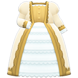 Animal Crossing Items Noble Dress White