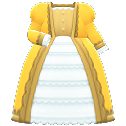 Animal Crossing Items Noble Dress Yellow