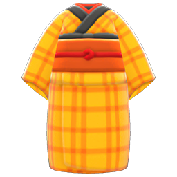 Animal Crossing Items Old Commoner's Kimono Golden yellow