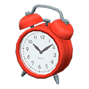 Animal Crossing Items Old-fashioned Alarm Clock Red