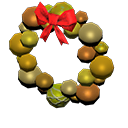 Animal Crossing Items Ornament Wreath Gold