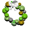 Animal Crossing Items Ornament Wreath Light green
