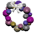 Animal Crossing Items Ornament Wreath Purple