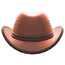 Animal Crossing Items Outback Hat Brown