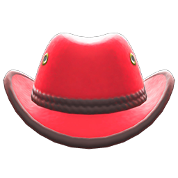 Animal Crossing Items Outback Hat Red