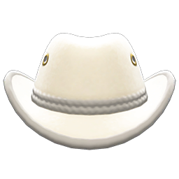 Animal Crossing Items Outback Hat White