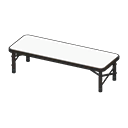 Animal Crossing Items Outdoor Bench Black / White