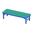 Animal Crossing Items Outdoor Bench Blue / Green