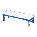 Animal Crossing Items Outdoor Bench Blue / White