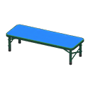 Animal Crossing Items Outdoor Bench Green / Blue
