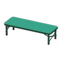 Animal Crossing Items Outdoor Bench Green / Green