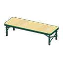 Animal Crossing Items Outdoor Bench Green / Light wood