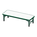 Animal Crossing Items Outdoor Bench Green / White
