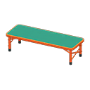 Animal Crossing Items Outdoor Bench Red / Green