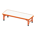 Animal Crossing Items Outdoor Bench Red / White