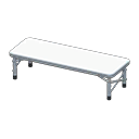 Animal Crossing Items Outdoor Bench White / White
