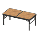 Animal Crossing Items Outdoor Table Black / Dark wood