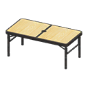 Animal Crossing Items Outdoor Table Black / Light wood