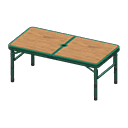Animal Crossing Items Outdoor Table Green / Dark wood