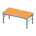 Animal Crossing Items Outdoor Table White / Orange