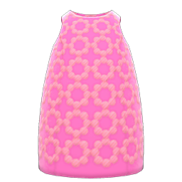 Animal Crossing Items Oversized Print Dress Pink