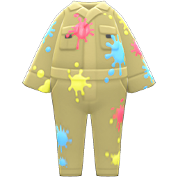Animal Crossing Items Painter's Coverall Beige