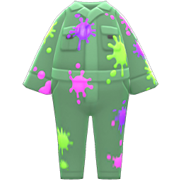 Animal Crossing Items Painter's Coverall Green