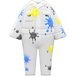 Animal Crossing Items Painter's Coverall White