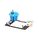 Animal Crossing Items Painting Set Light blue / Blank