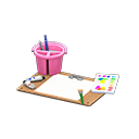 Animal Crossing Items Painting Set Pink / Blank