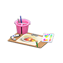 Animal Crossing Items Painting Set Pink / Still life