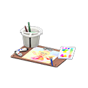 Animal Crossing Items Painting Set White / Smile