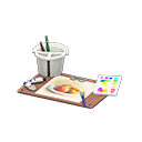 Animal Crossing Items Painting Set White / Still life