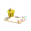Animal Crossing Items Painting Set Yellow / Blank