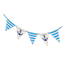 Animal Crossing Items Party Garland Boating stripes