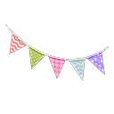 Animal Crossing Items Party Garland Pastel