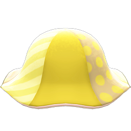Animal Crossing Items Patchwork Tulip Hat Yellow