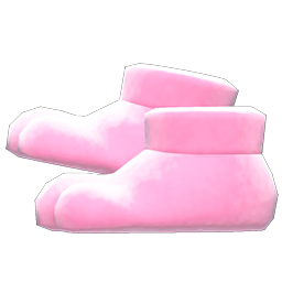 Animal Crossing Items Paw Slippers Pink