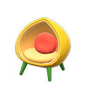 Animal Crossing Items Peach Chair Yellow peach
