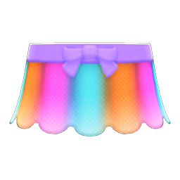 Animal Crossing Items Petal Skirt Rainbow