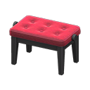 Animal Crossing Items Piano Bench Red