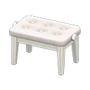 Animal Crossing Items Piano Bench White