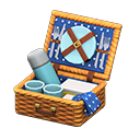 Animal Crossing Items Picnic Basket Blue